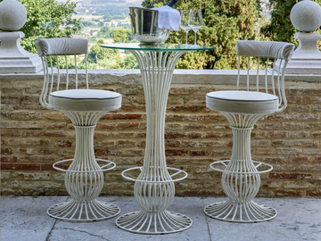 SIRIO - Iron high table by Samuele Mazza Outdoor - view 2